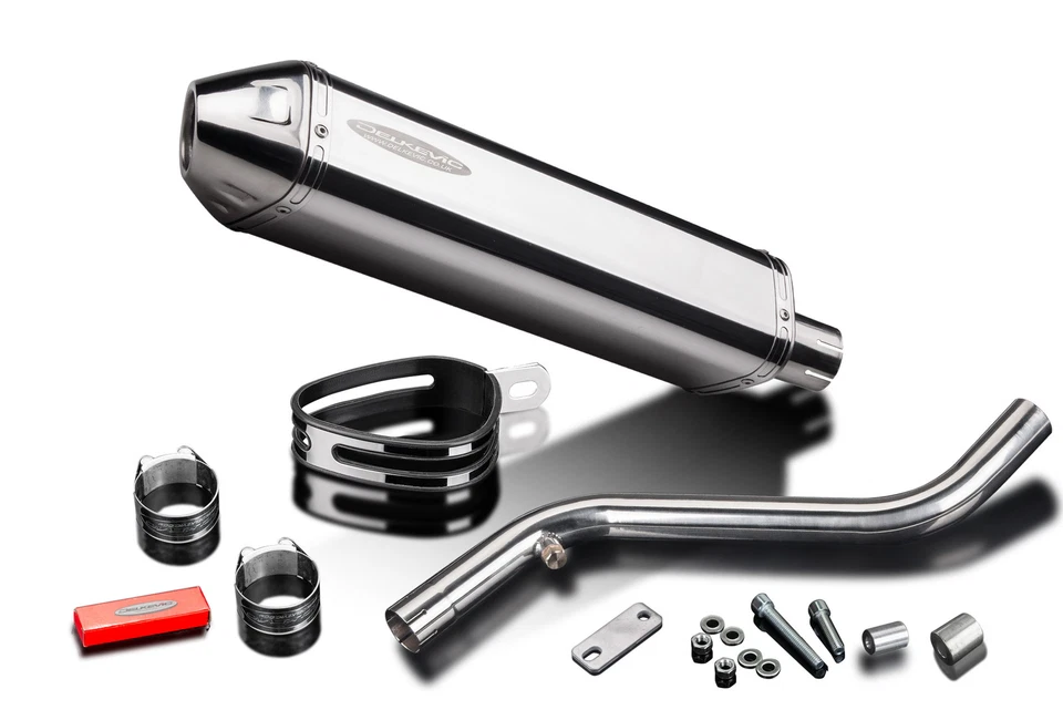 BMW R1150RT 2001-05 Delkevic Slip On 17" Tri-Oval Kit de silenciador de escape de acero inoxidable Foto 4 de 4