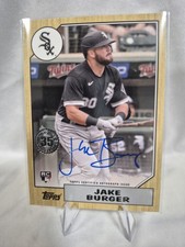 Topps Jake Burger 1987 Auto Retro 2022 Topps Series 1