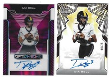 2025 Leaf Football Dia Bell Autograph Lot of 2
