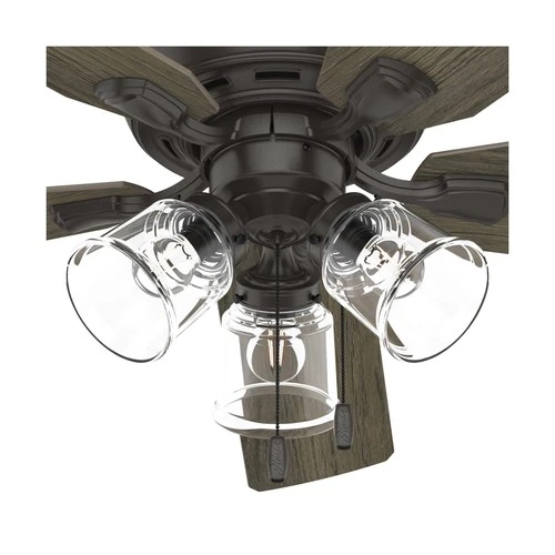 Hunter 52 inch Indoor Ceiling Fan with LED Lights and Pull Chain - Standard M... - Picture 6 of 12