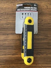 Tool Bench Hardware Hex Key Allen Wrench Foldable 8 Piece Set With SAE Metric