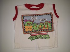 Vintage Teenage Mutant Ninja Turtles Mondo Youth Shirt TMNT 1980s Size 7 RARE