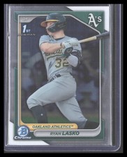 2024 Bowman RYAN LASKO Chrome #BCP-105 1st Prospects Oakland A's ASOB