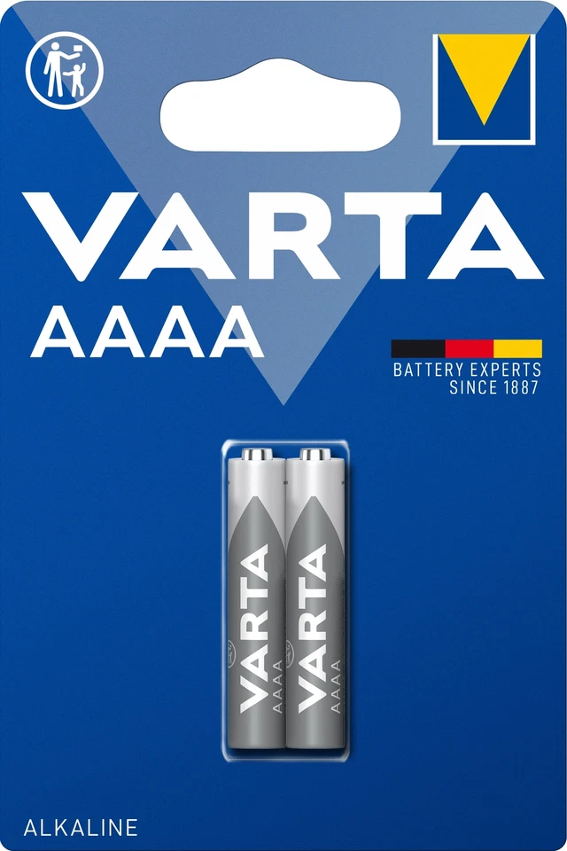 4 x Varta Mini AAAA LR61 MN2500 LR8D425 1,5V 4061 Alkaline Batterie 2 x 2er - Bild 2 von 3