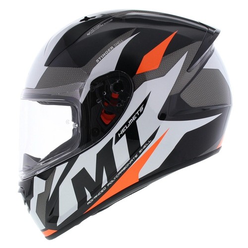 MT Stinger Helmet Brave E2 Gloss Fluorine Orange - Picture 7 of 8
