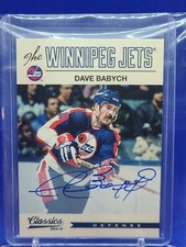 2012-13 Panini Classics Signatures Autographs Dave Babych Winnipeg Jets 