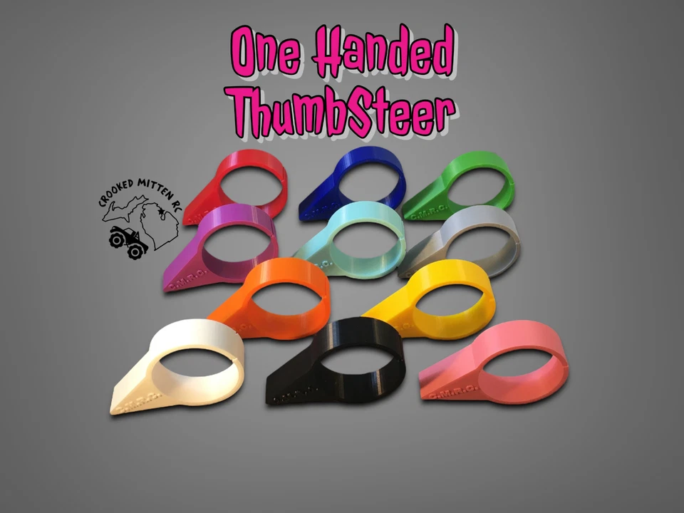 One Handed ThumbSteer for a RC Truck Controller (Traxxas,Axial,Redcat,Spectrum) - Image 2 of 3