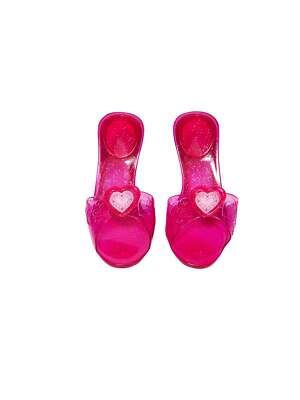 Jelly Schuhe Pink Prinzessin Mädchen Fancy Dress Zubehör Schuhe Größe 10-12