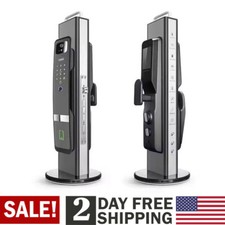 Smart Door Lock 3D Face Recognition Camera FingerPrint Password Security Lock.