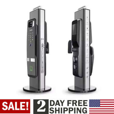 Smart Door Lock 3D Face Recognition Camera FingerPrint Password Security Lock.