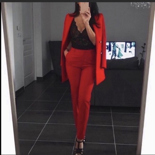 Pantalones de cintura alta plisados para mujer ZARA 2139/783 - Imagen 4 de 9