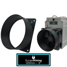 120mm to 5 inch Fan Duct Adapter Intake Exhaust Silencer Crypto ASIC Miner S9 L3