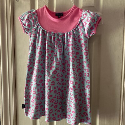 SIMPLY SOUTHERN LITTLE GIRLS SZ 4T FLARE LEOPARD PRINT DRESS NWT