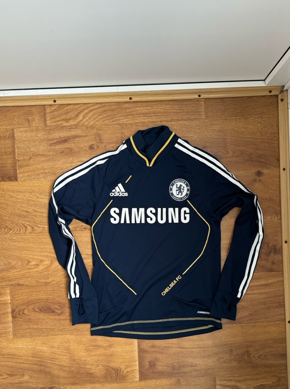 ADIDAS CHELSEA 2010 2011 TRAINING FOOTBALL SHIRT SOCCER JERSEY Size S