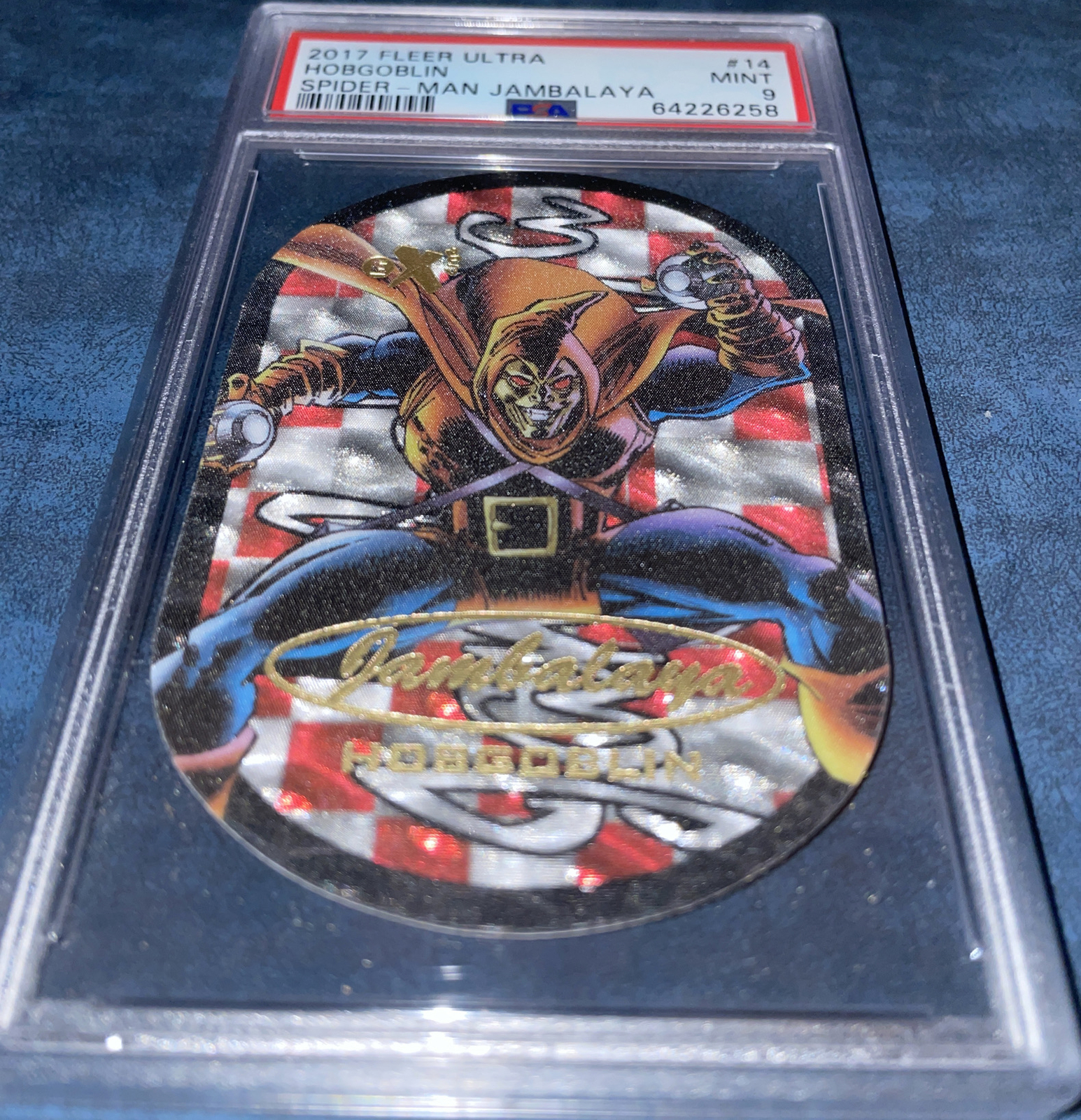 Spider-Man Jambalaya 2017 Fleer Ultra HOBGOBLIN PSA 9 MINT Rare Marvel card
