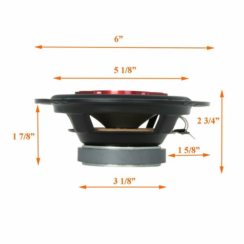 New Soundxtreme 6" in 3-Way 350 Watts Coaxial Car Audio Speaker CEA Rated (Pair) - Picture 2 of 7