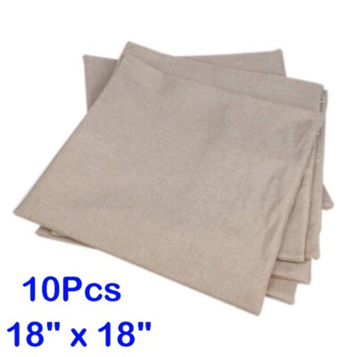 18''x18'' Upgraded Linen Sublimation Blanks Pillow Case Cushion Cover DIY Printed