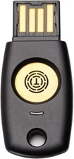 FIDO2 U2F Security Key Passkey Two-Factor Authentication (2FA) USB Black 