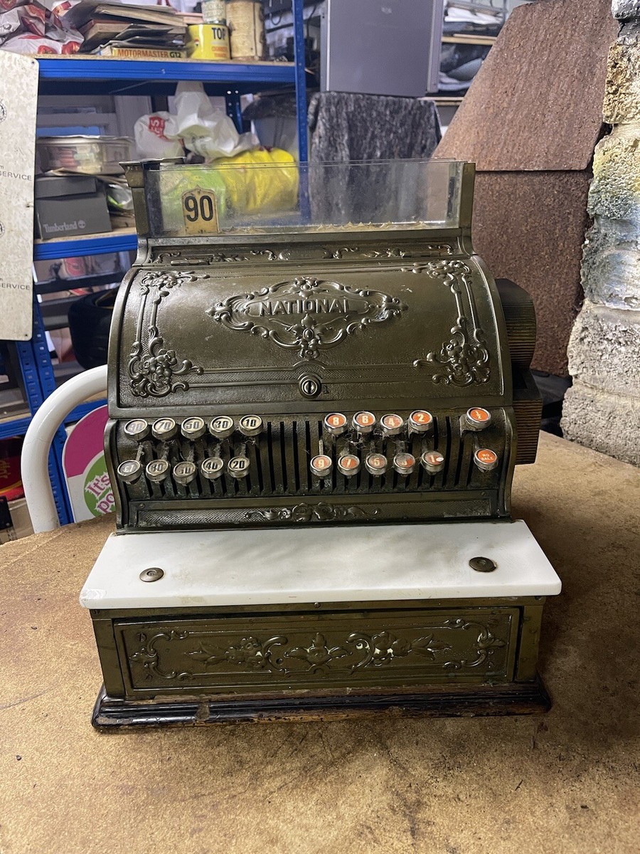 1900's national cash register cash till brass | eBay UK