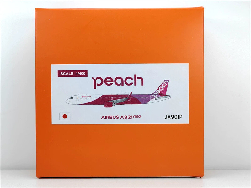 JC Wings Peach for Airbus A321neo JA901P 1/400 Aircraft Pre JC Wings Peach for Airbus A321neo JA901P 1/400 Aircraft Pre