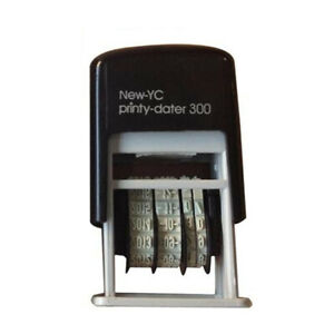 stamp stationery mini date rubber business inking self office supplies plastic 1pc printer