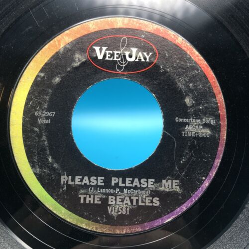 The Beatles/Please Please Me VJ 581 Vee Jay debe tocar en mono - Imagen 1 de 5