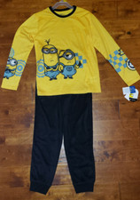 Boy's Illumination Minions The Rise Of Gru 2 Pc Pajama Sleep Set Size L 10-12 