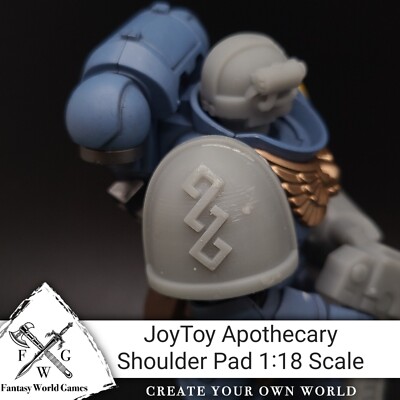 Primaris Apothecary Shoulder Pad JoyToy 1:18 Scale for Battle Brother Knight