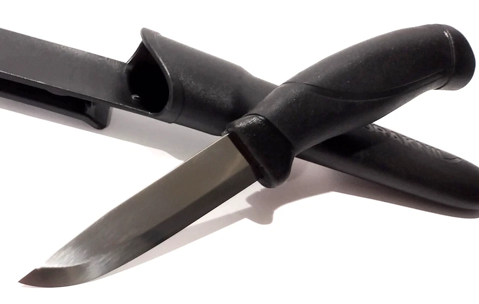 Faca Morakniv Mora Companion pesada militar preta acampamento utilitário de caça serviço - Imagem 2 de 4
