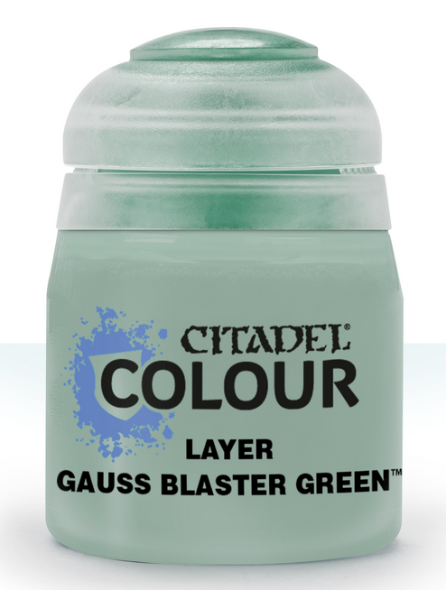 GAUSS BLASTER GREEN colore acrilico CITADEL colour 12ML games workshop LAYER età