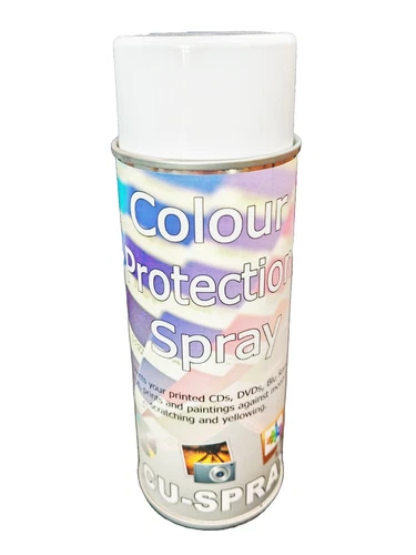 1x ACU-SPRAY CD & DVD Inkjet Protection Spray 400ml High Gloss Waterproof Finish