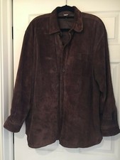 Marlboro Cowboy Chronicles Xl Mens Suede Leather Jacket Brown Lined