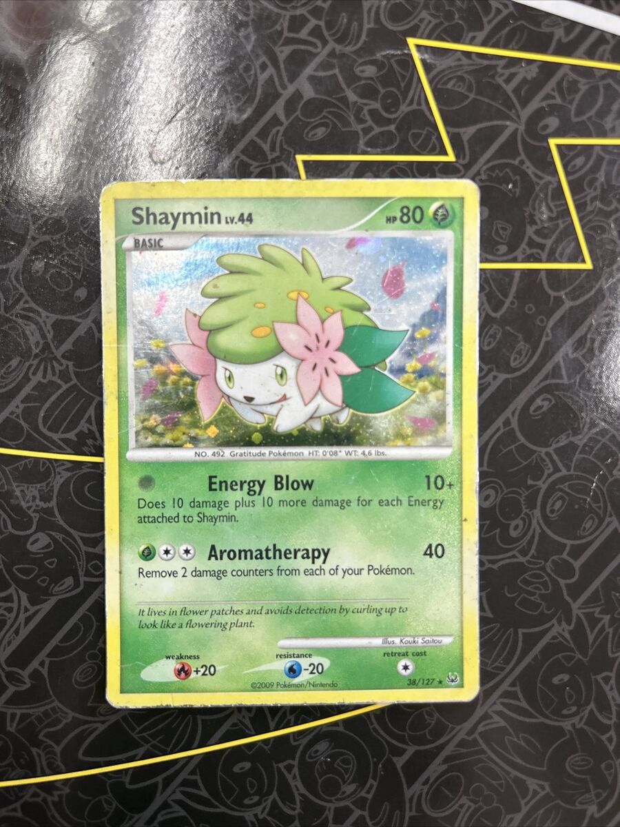 Shaymin Lv. 44 Pokemon Card- 38/127 Holo- Good Condition