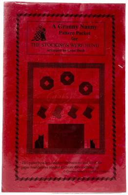 NEW 1992 Granny Nanny Sewing Pattern The Stockings Were Hung Wall Quilt 14768
