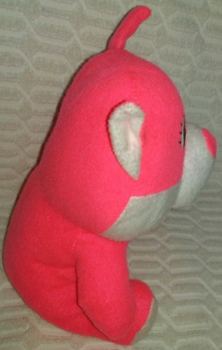 9“to10”Hot Highlighter Pink And White Animal No Tail Plush - Picture 11 of 12