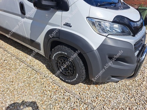 16" Black TG9 Alloy Wheels Mercedes Sprinter 5x130 All Terrain Tyres - Picture 5 of 9