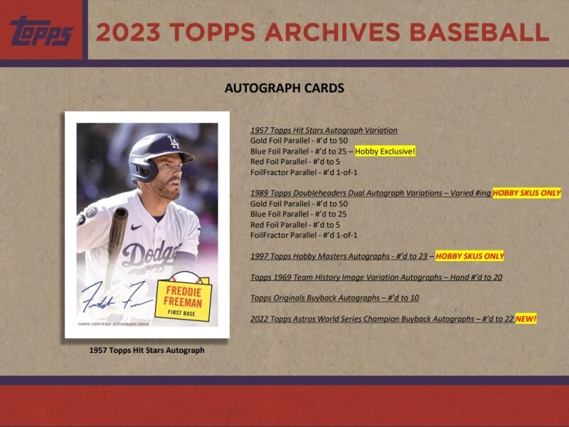 🔥Chicago Cubs 2023 Topps Archives Baseball 1 Hobby Box Break eBay