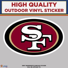 San Francisco 49ers, High Quality Vinyl Stickers