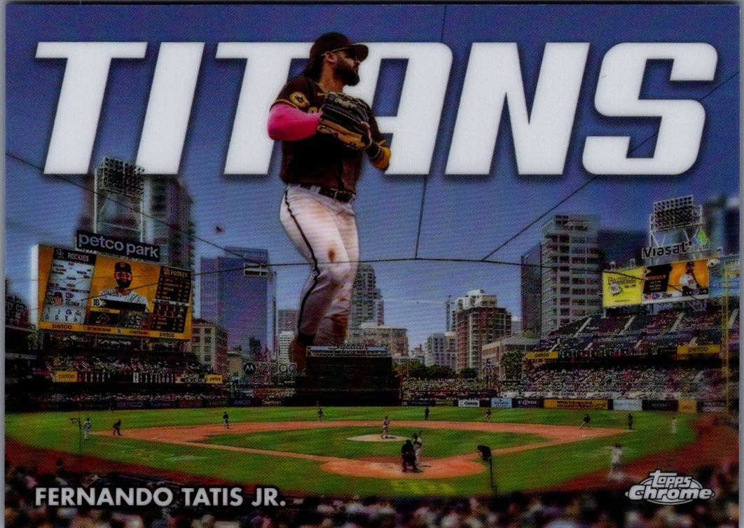 2023 Topps Chrome Titans #CT14 Fernando Tatis Jr. San Diego Padres