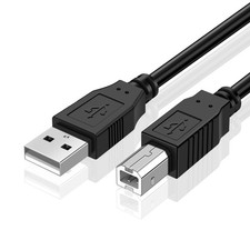 USB A to USB B Cable - USB B to A Printer Cable 5ft 2.0 Type B MIDI Cord