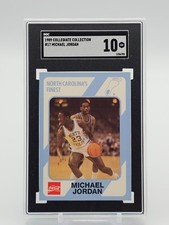 MICHAEL JORDAN 1989-90 COLLEGIATE COLLECTION NORTH CAROLINAS FINEST SGC 10 Q7174