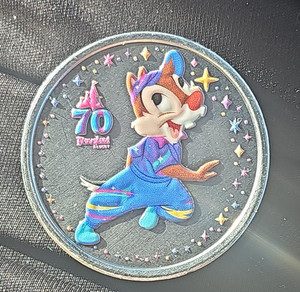 Disney Disneyland 70th Anniversary  Dale Coin Official Disney Souvenir