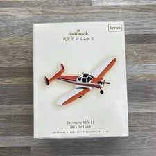 Hallmark 2008 Ercoupe 415-D Plane Sky's The Limit Ornament 12th in Series - A120