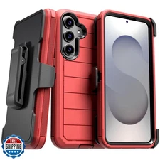 Designed for Samsung Galaxy S25 FE Case with Belt Clip Holster an