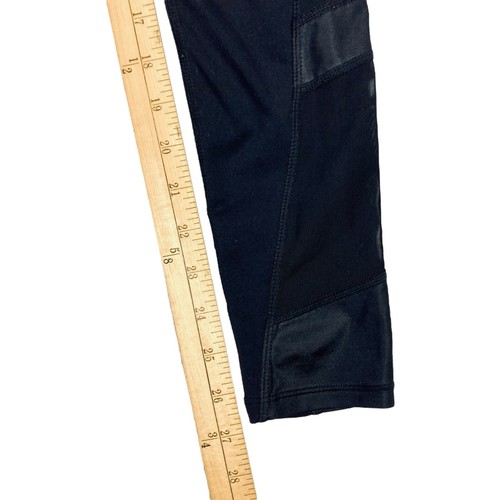 Athleta Leggings Women XS Black Powerful Gleam Hi Rise Mesh Moto Workout Stretch - Bild 12 von 13