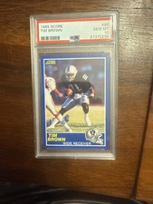 1989 Score Tim Brown #86 Rookie RC PSA 10