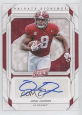 2021 Panini Father's Day Private Signings 5/20 Josh Jacobs #JJ Auto 0h1