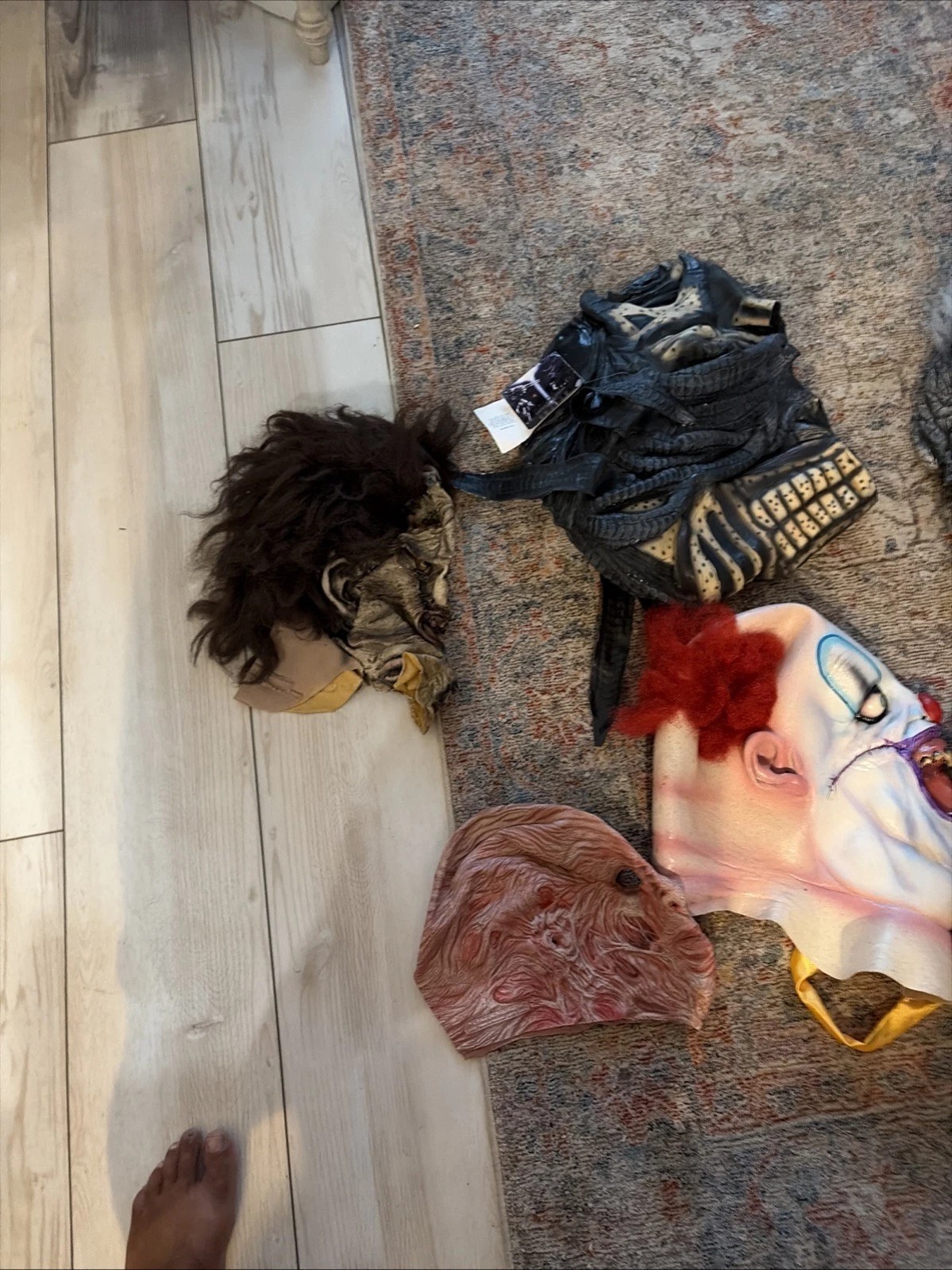 Mixed Lot Of 9 Latex Amazing Horror Masks Some With Tags Look Read Free Shipping