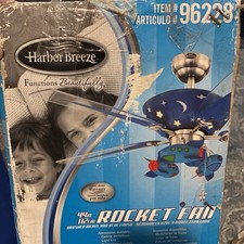 Harbor Breeze Rocket Fan 96228 Lighted Ceilin...
