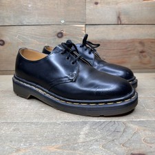 Vintage Dr. Martens Black Derby 3 Eye Made in England Leather 1461 59K Size 5